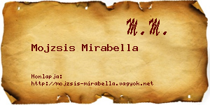 Mojzsis Mirabella névjegykártya